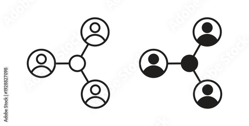 Stakeholders icon Thin Collection. Editable Stroke. Suitable for Websites