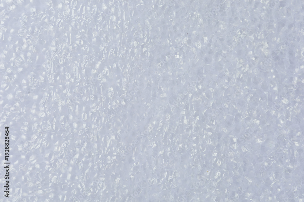 Obraz premium Close-up shot of White foam board. show texture Detail of plastic material. with Synthetic Suitable for use as background images