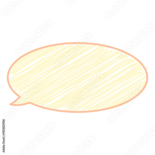 Oval Comic Scribble Bubble