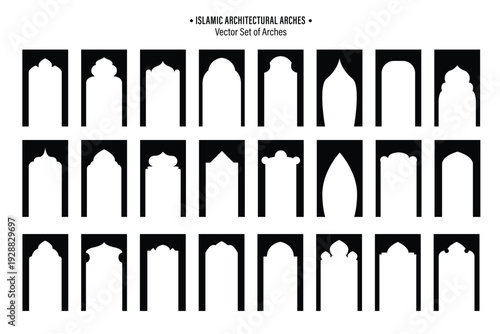 Vector Set of Traditional Arch Shapes
