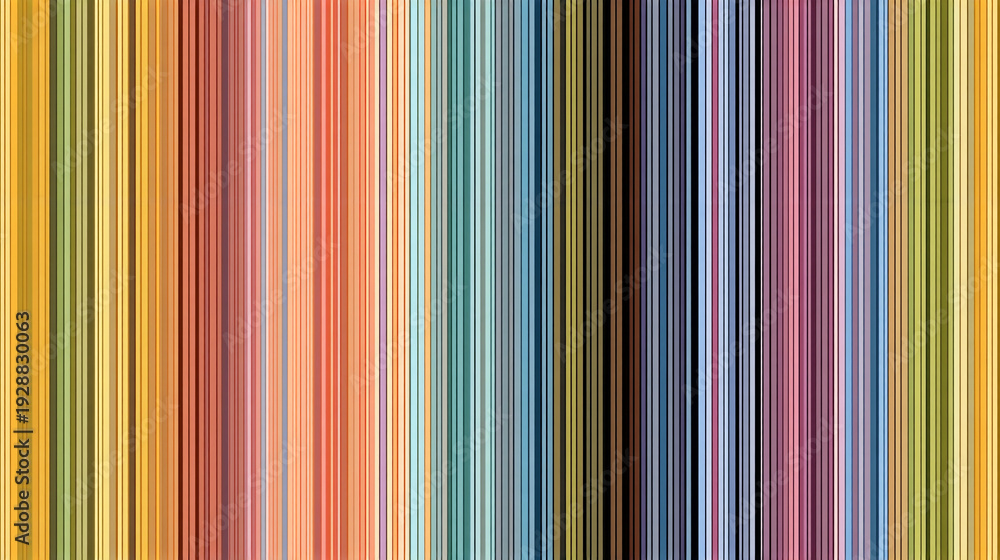 Obraz premium Colorful stripes create a seamless pattern for design use