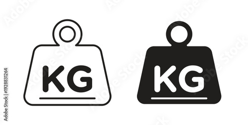 Weight icon Thin Collection. Editable Stroke. Suitable for Websites