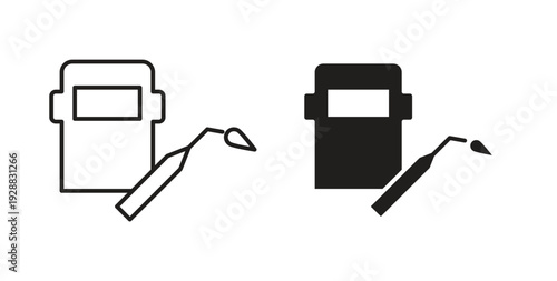 Welding icon Thin Collection. Editable Stroke. Suitable for Websites