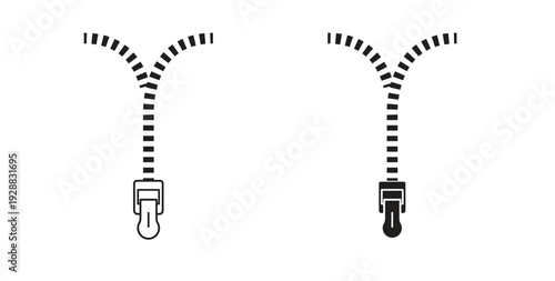 Zip icon Thin Collection. Editable Stroke. Suitable for Websites