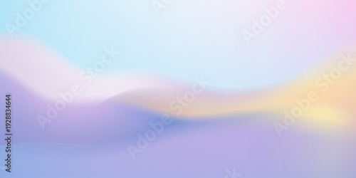 Pastel Abstract Gradient Background with Soft Iridescent Holographic Waves abstract, background, 
