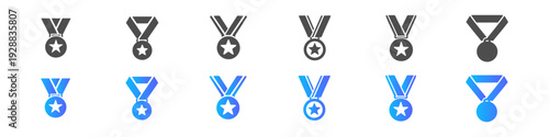 Medal and Award Icon Set Collection