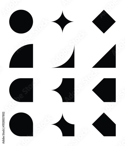 A comprehensive set of black and white vector icons featuring casino gambling symbols like card suits including hearts, spades, clubs, and diamonds for game design and playing card illustrations