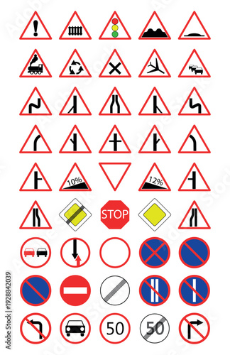 road signs rules of driving license