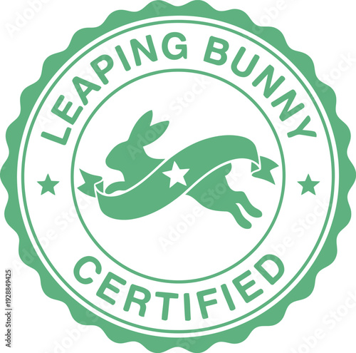 Leaping Bunny Certified Logo Badge for Cruelty-Free Vegan Cosmetic and Skincare Products