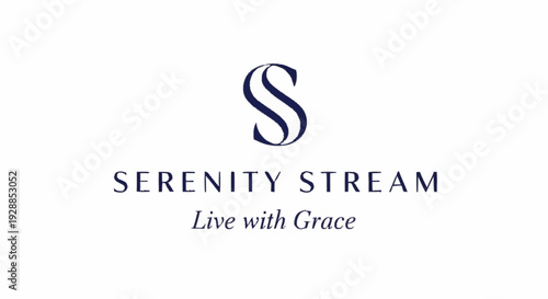 Serenity Stream Logo Design Element.