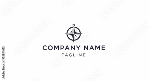 Simple Compass Logo Design Template.