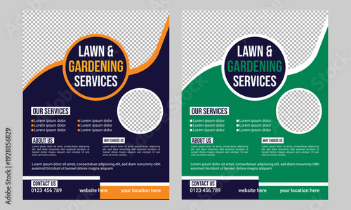 Lawn Care Services Flyer Poster Template