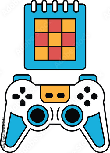 The controller is positioned in the center of the image