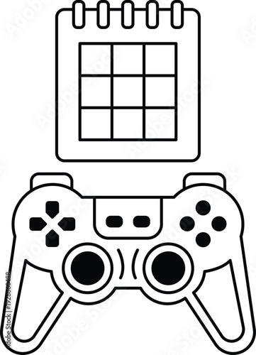The controller is positioned in the center of the image