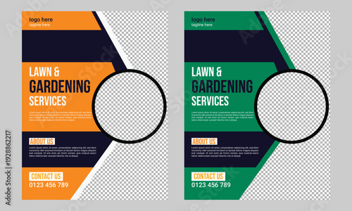 Lawn Care Services Flyer Poster Template