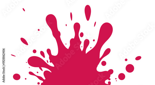 Abstract pink paint splash on for creative design