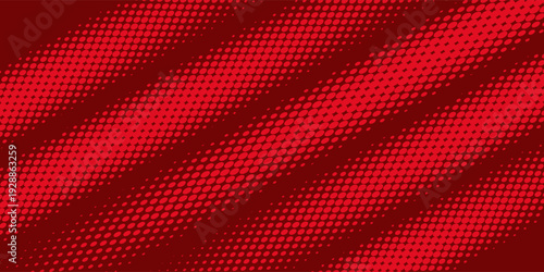 PrintRed Halftone Wave Background – Modern Abstract Dotted Pattern Design