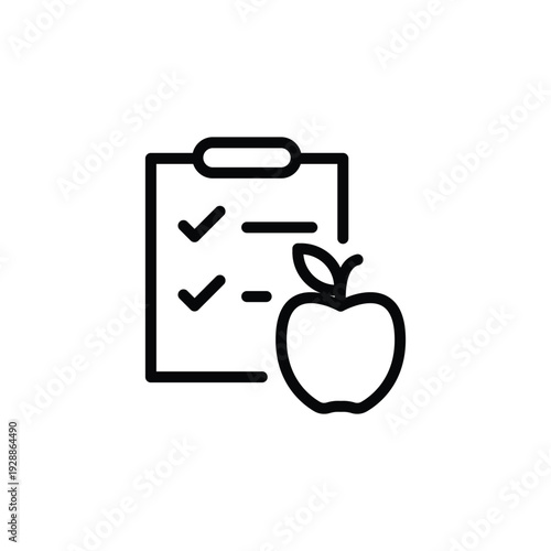 Nutrition and Diet, Healthy Food, and Detox Diet Vector Icons. Contains such Icons as Metabolism, Caunt Calories, Palm oil free, Zero trans fat, Probiotics, and more. Simple Outline icons collection.