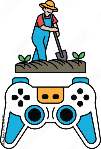 A man is digging a hole in the ground