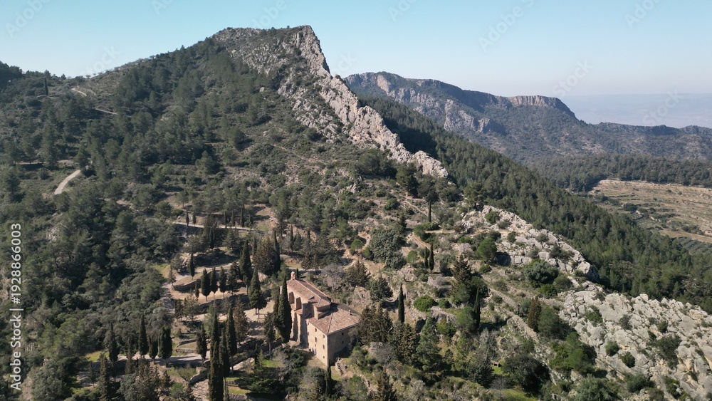 Fototapeta premium Ermita de Sant Blai, Tivissa, Ribera d’Ebre