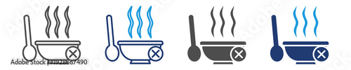 hot food icon set multiple style
