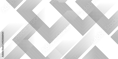 Geometric diagonal oblique vector curve gradient black and white graphic stripe line. Repeated fine diagonal lines Thin slash line stripes diagonal vector elegant background