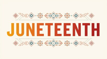 Celebrating the significance of juneteenth with a vibrant and colorful design