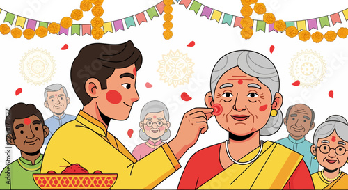 Elder Blessing Ceremony Happy Faces