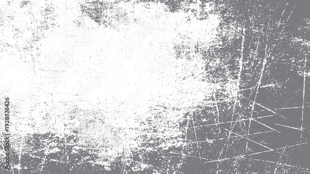 Fototapeta premium Vector brush grunge texture with rough black scratches. Distressed splatter grunge background overlay. 