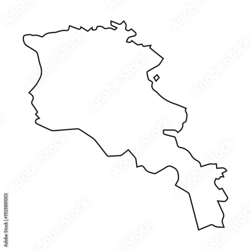 Armenia Map Outline
