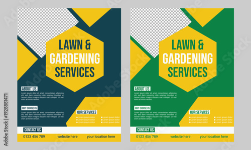 Lawn Care Services Flyer Poster Template