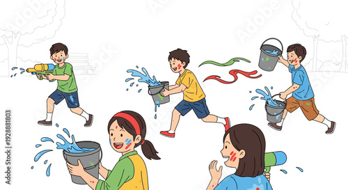 Joyful Holi Water Play Fun