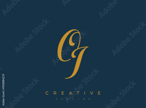 Elegant OI Monogram Logo for Creative Branding, Feminine Calligraphy, Luxury Script and Wedding Stationery Design