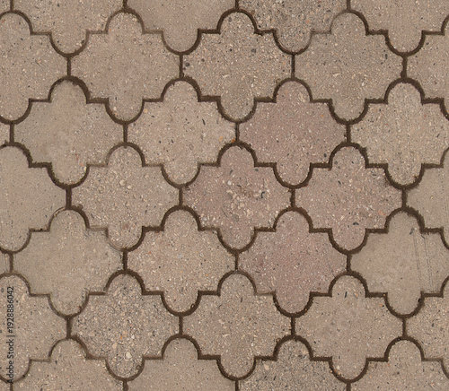 Wallpaper Mural Patterned paving stones creating geometric sidewalk outdoors Torontodigital.ca