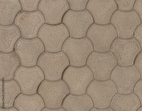 Wallpaper Mural Close-up of beige textured stone pavement outdoors Torontodigital.ca