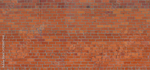 Wallpaper Mural Red brick wall with weathered texture in outdoor daylight Torontodigital.ca