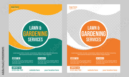 Lawn Care Services Flyer Poster Template