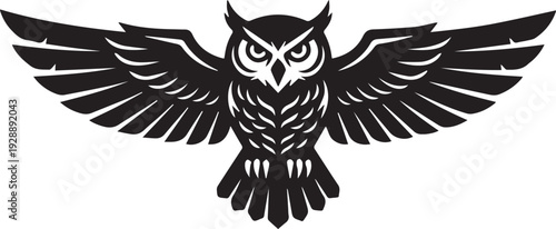 Adobe Illustrator Artwork.AI Vector Image. Oule Bird Vector Image .