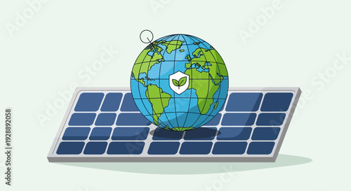 Protecting the planet with renewable solar energy and eco-friendly technology