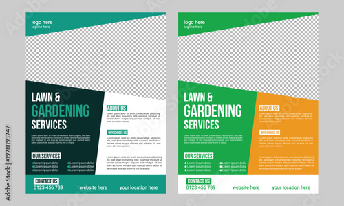 Lawn Care Services Flyer Poster Template