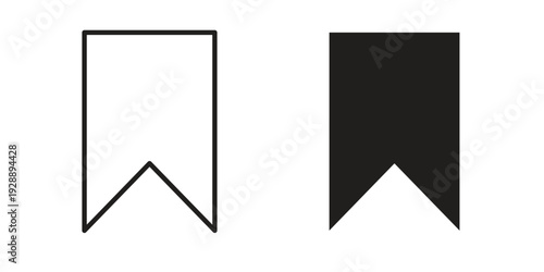 Bookmark icon. set of web icons on white background
