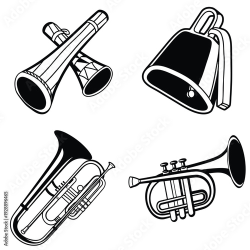 Brass and Traditional Percussion Instrument Collection