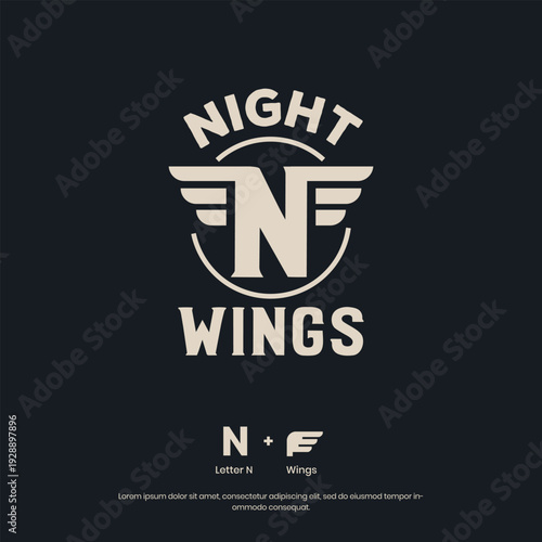 This bold and futuristic logo showcases a stylized winged monogram set against a dark background, symbolizing speed, power, and innovation.