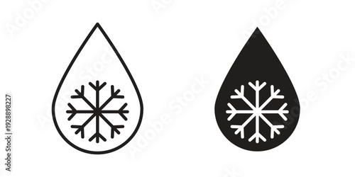 Defrost icon. set of web icons on white background