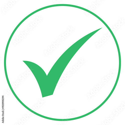 Free Download Green Tick Mark, Isolated Tick Symbols, Checklist Signs, And An Approval Badge. Flat And Modern Check Mark Design, Vector Icon.  - GFXLoad