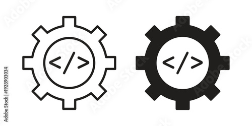 Optimization icon. set of web icons on white background