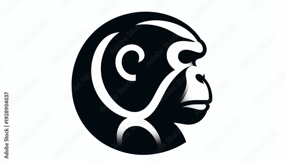 Fototapeta premium vector illustration of an ape