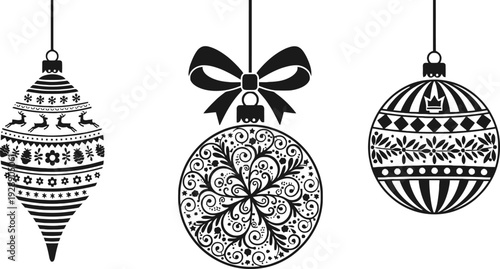 christmas ball with christmas tree