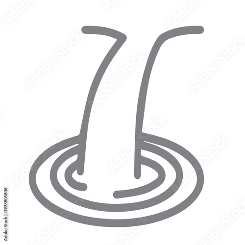 Water flowing into whirlpool