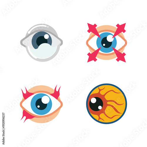 Cataract awareness campaign graphic, cloudy lens education, surgical options talk, preoperative screening desk, postoperative care session, ophthalmology webinar registration